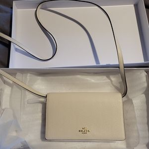 Coach foldover crossbody clutch